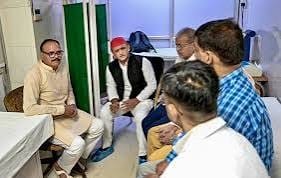 पूर्व मंत्री राजेंद्र चौधरी अस्पताल में भर्ती एक साथ नजर आए डिप्टी सीएम ब्रजेश पाठक व अखिलेश यादव नहीं दिखा विरोध का भाव