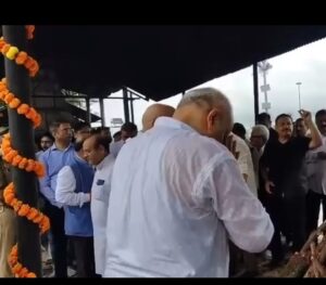 उत्तर प्रदेश के डीजीपी राजीव कृष्ण के पिता का पार्थिव शरीर बैकुंठ धाम पहुंचा